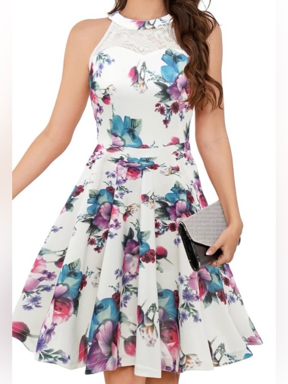 Bbonlinedress Women Prom Wedding Dress Cocktail Halter Lace A-Line